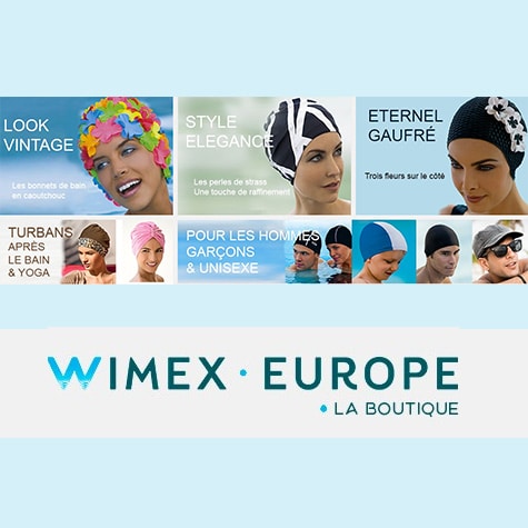 Bonnet de bain Gaufré Mauve avec fleurs - Bonnet de Bain Fleurs, PROMO -  Wimex Europe Boutique